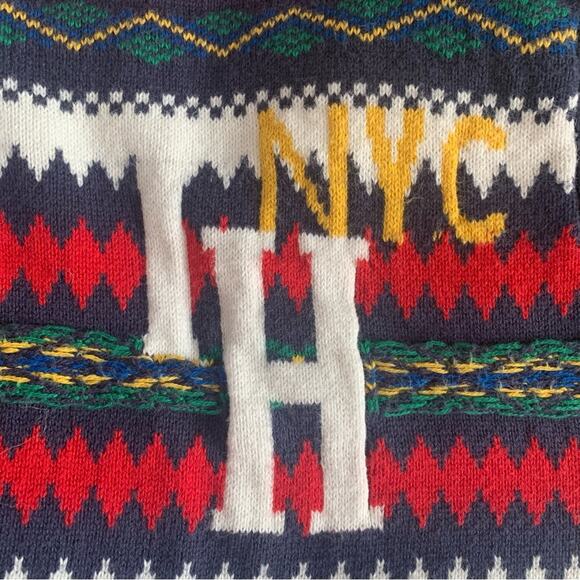 Tommy Hilfiger | FAIRISLE VARSITY | Kids Holiday Cotton Sweater - Picture 7 of 16